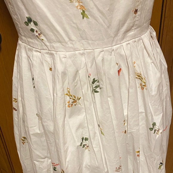 ANTONIO MELANI White Floral Button Down Lined Lace Maxi Sundress Quality Luxury - Picture 9 of 16